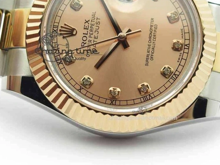 MiroTime 0201 DateJust II 41mm SS RG BP Maker Best Edition RG Diam Dial On SS RG Bracelet SA Efficient 3712